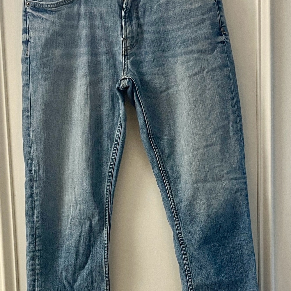Zara Light Blue Ankle Jeans- Boyfriend Fit